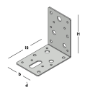 Image de GB Hoekanker 90x90x60x2,5mm verzinkt (sendzimir)