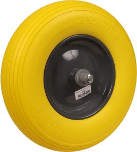 Image de Kelfort kruiwagenwiel antilekband geel+velg