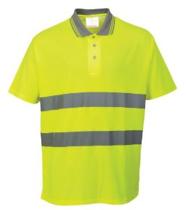 Image de Hek polo fluor geel reflectie