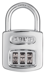 Bild von ABUS Cijferhangslot 160 x 40 mm, 3 cijfers, chroom