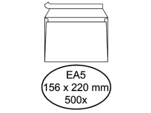Image de Envelop Quantore bank EA5 156x220mm zelfklevend wit 500 stuks