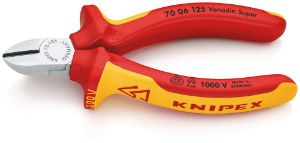 Image de Knipex zijsnijtang VDE verschroomd 125mm