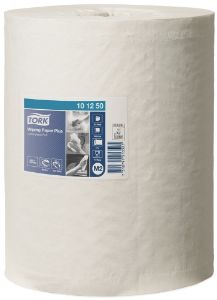 Image de SCA Tork Wiping Paper Plus Centerfeed poetsrol 101250 2 laags wit 6 rollen 25cm x 160 meter