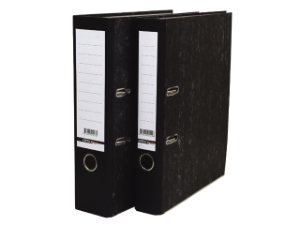 Bild von Budget ordner a4 80mm karton gewolkt, 100022929 