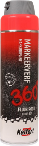 Image de Kelfort Markeerverf fluor 360 graden 500ml rood