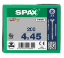 Bild von SPAX Spaanplaatschroef, 4.0 x 45 mm, platkop, gegalvaniseerd, verzinkt