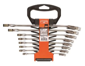 Bild von BAHCO Ring-ratelsleutelset 1RM 8-19, 8pcs 1RM/SH8