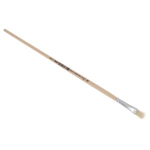 Bild von Lyonse penseel plat - gelakt - wit Chinees varkenshaar - 6