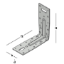 Image de GB Hoekanker 150x150x60x2,5mm  met ril verzinkt (sendzimir)