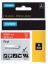 Afbeeldingen van Labeltape Dymo Rhino industrieel vinyl 12mm wit op rood 1805416