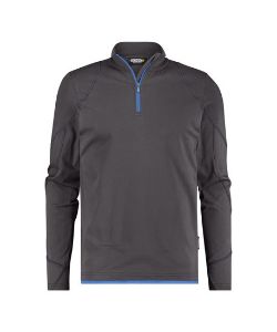 Afbeeldingen van eFBe t-shirt lange mouw grijs/azuurblauw