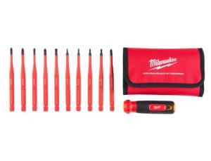 Bild von Milwaukee Geïsoleerde VDE multi-bit10 in 1 schroevendraaierset