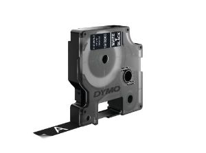 Bild von Labeltape Dymo LabelManager D1 polyester 12mm wit op zwart 1978365