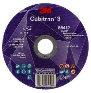 Afbeeldingen van 3M cubitron 3 doorslijpschijf T41 125x1mm