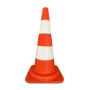 Image de Verkeerspilon oranje-wit 1.3kg 52cm