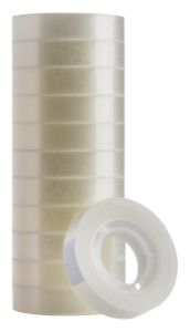 Afbeeldingen van Plakband Quantore 12mmx33m transparant verouderingsbestendig.