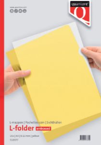 Bild von Insteekmap L-model Quantore A4 PP 0.12mm geel 25 stuks