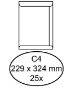 Image de Envelop Quantore akte C4 229x324mm zelfklevend wit 25 stuks