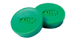 Afbeeldingen van Magn.rond groe v/wytebord 30mm set a 10 stuks