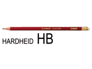 Image de Potlood stabilo swano hb met gum