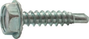 Image de Kelfort Zelfborende plaatschroef Elektrolytisch verzinkt, met zeskante kop en aangeperste ring 6.3x25